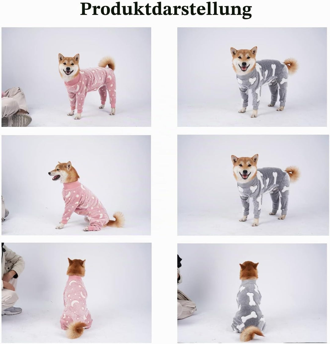 Hund Overall, Haustier Winter Flanell Vierbeinige Warme Pyjamas, Kaltes Wetter Hund Onesie, Winterkl
