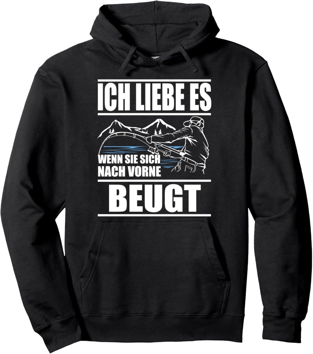 Ich liebe es wenn Sie sich nach vorne beugt, Angler Herren Pullover Hoodie