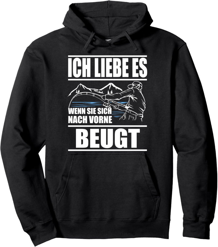 Ich liebe es wenn Sie sich nach vorne beugt, Angler Herren Pullover Hoodie
