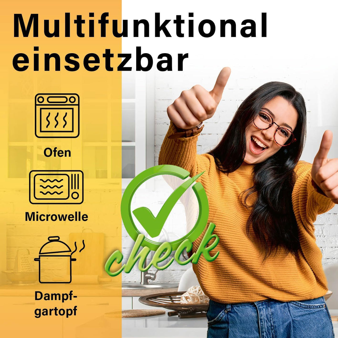 GOURMETmaxx Backpapier für Heissluftfritteuse 2 bis 5 Liter | Backpapierschale antihaftbeschichtet &