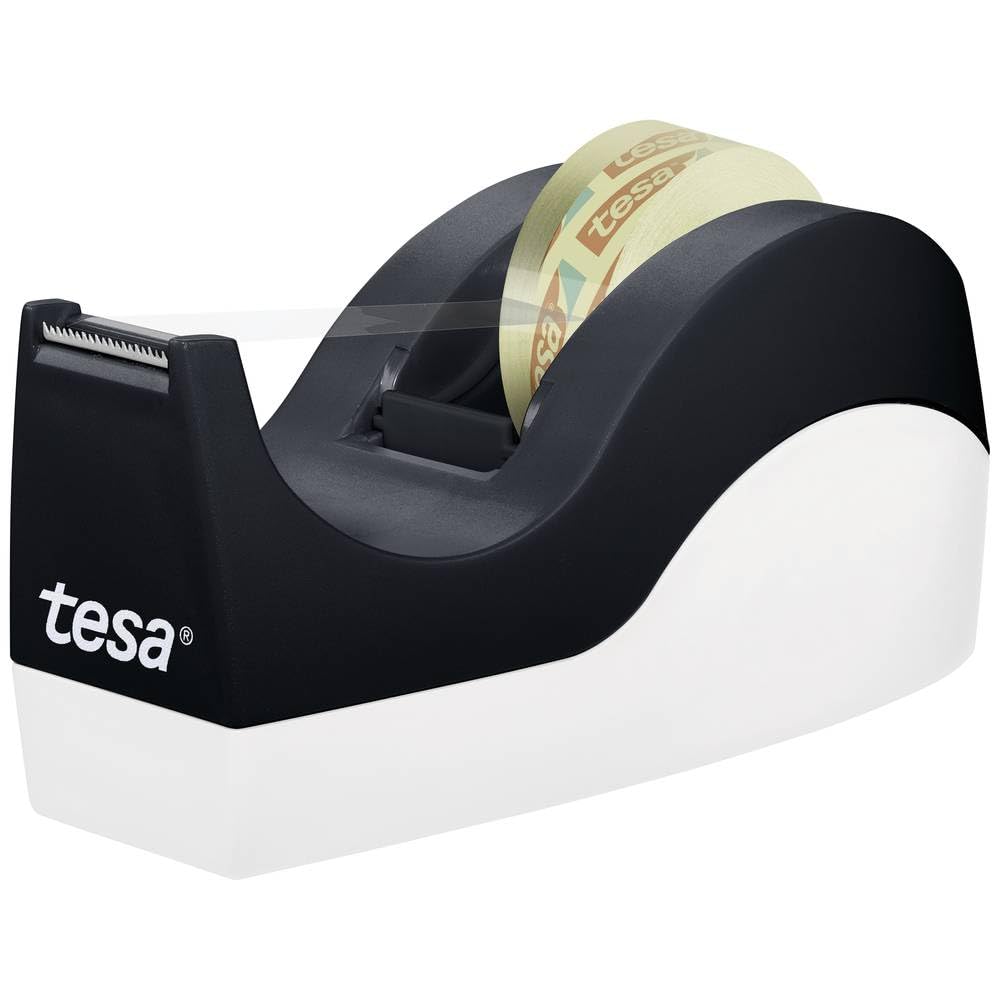 tesa Easy Cut Tischabroller ORCA - rutschfest, einfache Handhabung, sauberer Schnitt - mit 8 Rollen
