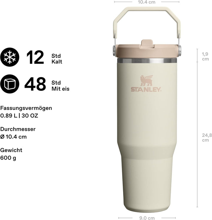 Stanley 1913 Flip Straw Tumbler Trinkflasche Mit Strohhalm 0.89L - Hält 12+ Stunden Kalt - Spülmasch