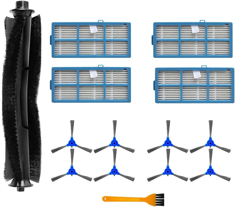 Fantisi Ersatzteile Zubehör Für Hosome G9070 Roboter Staubsauger Paket mit 1 Hauptbürsten, 4 Filter,