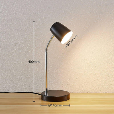 Lindby LED Tischlampe 'Jegor' (Modern) in Schwarz u.a. für Wohnzimmer & Esszimmer (1 flammig,) - Tis