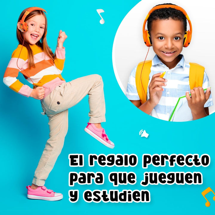 Kidrox® Kinder Kopfhörer mit Kabel (1–7 Jahre) Widerstandsfähig und Flexibel, Maximalem Lautstärkesc