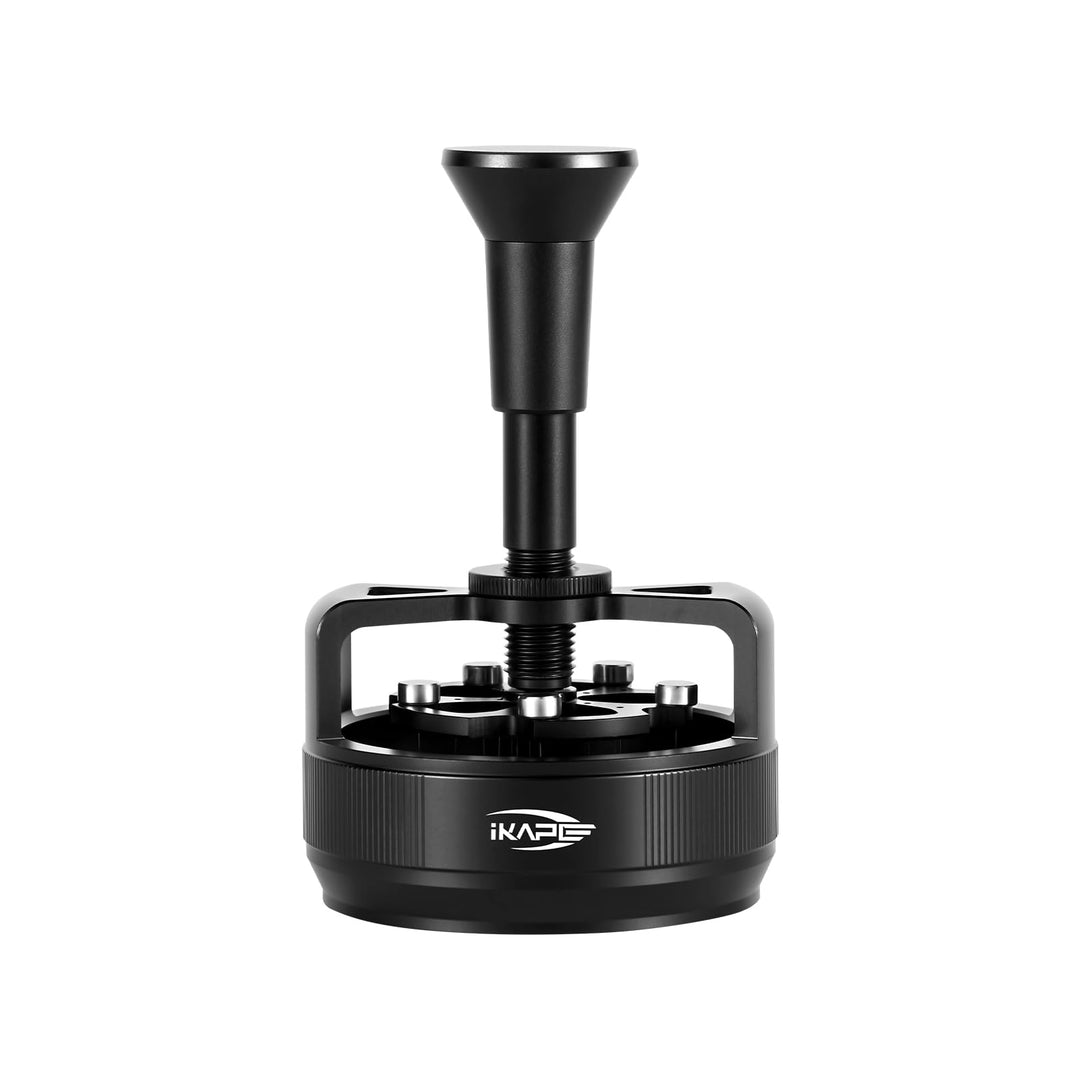 IKAPE 51 mm WDT-Tool für Espresso – 0,25 mm Verteilerwerkzeug mit 14 Nadeln, EIN-Tasten-Automatik-Ro