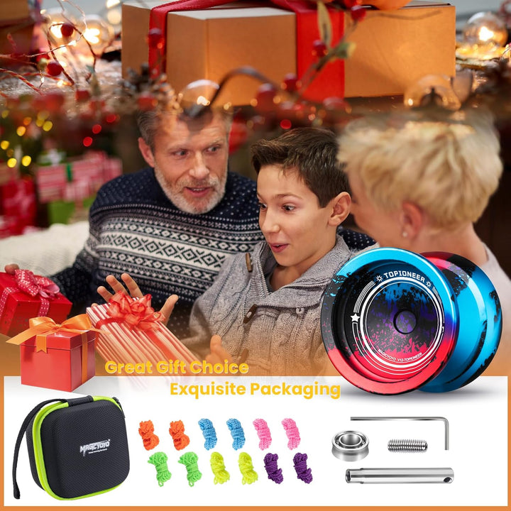 MAGICYOYO JoJo V12 Finger Spin Yoyo Responsive Yoyo für Kinder von 8 Jahren oder älter, Profi Jo Jo
