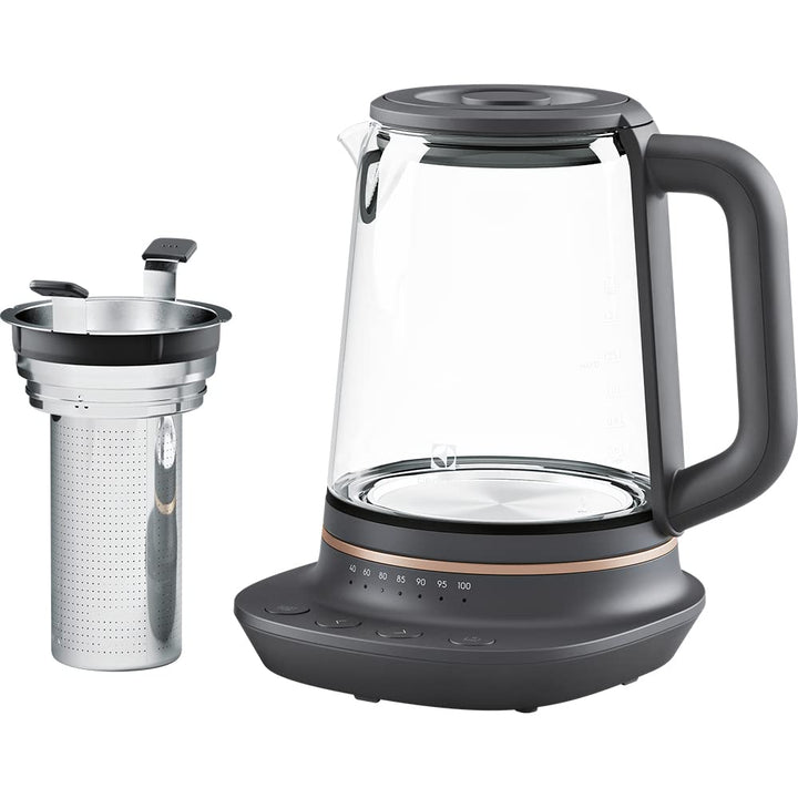 Electrolux 910 003 588 E7GK1-8BP Wasserkocher, 1,7 l, Schwarz, Kupfer