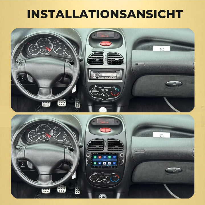 M.I.C. AP6-L2 Android 14 Autoradio mit Navigation: MediaTek MT6765V, 4GB+64GB, 6.2 Zoll QLED Display