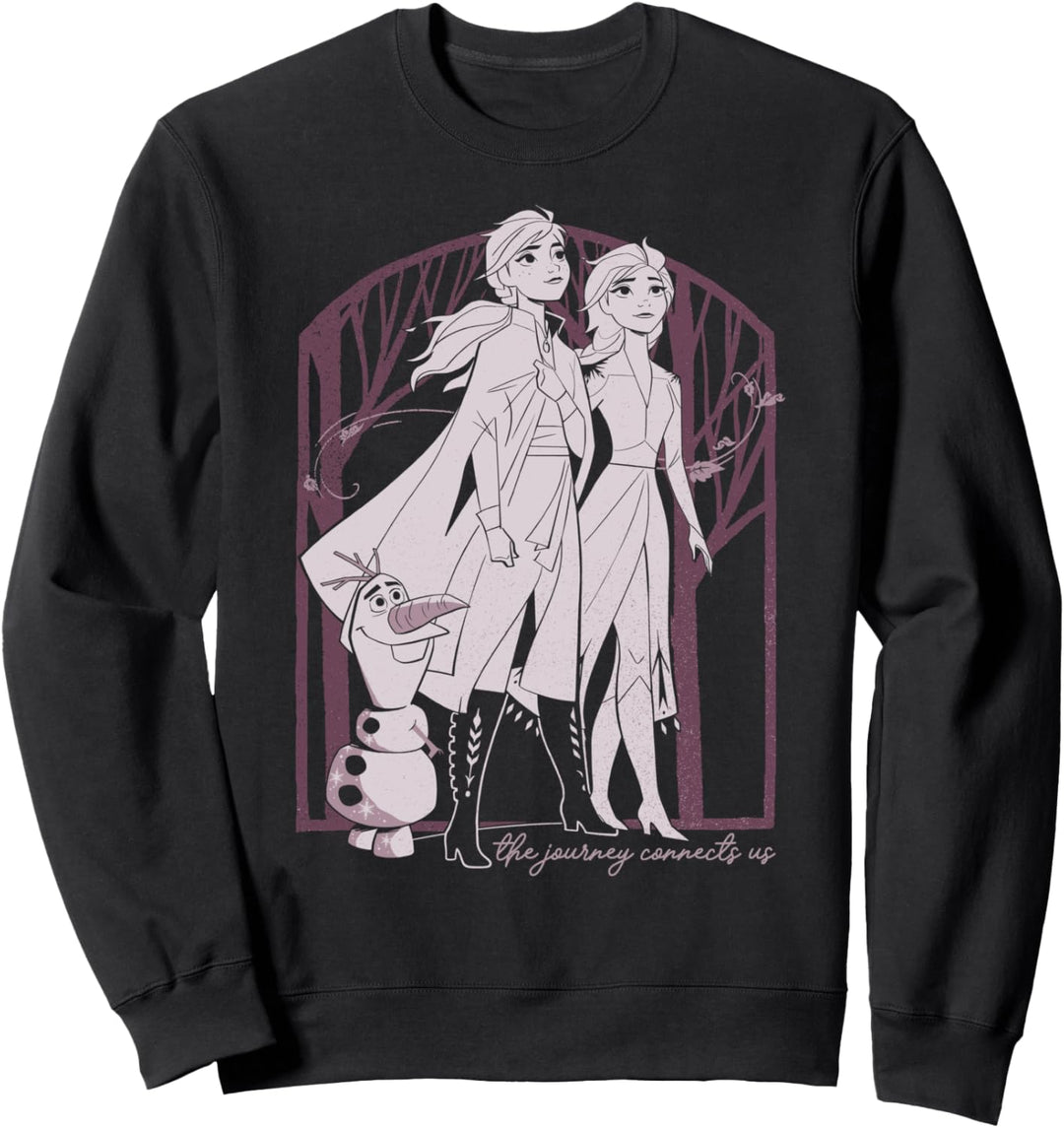 Disney Frozen 2 Anna Elsa & Olaf The Journey Connects Us Sweatshirt