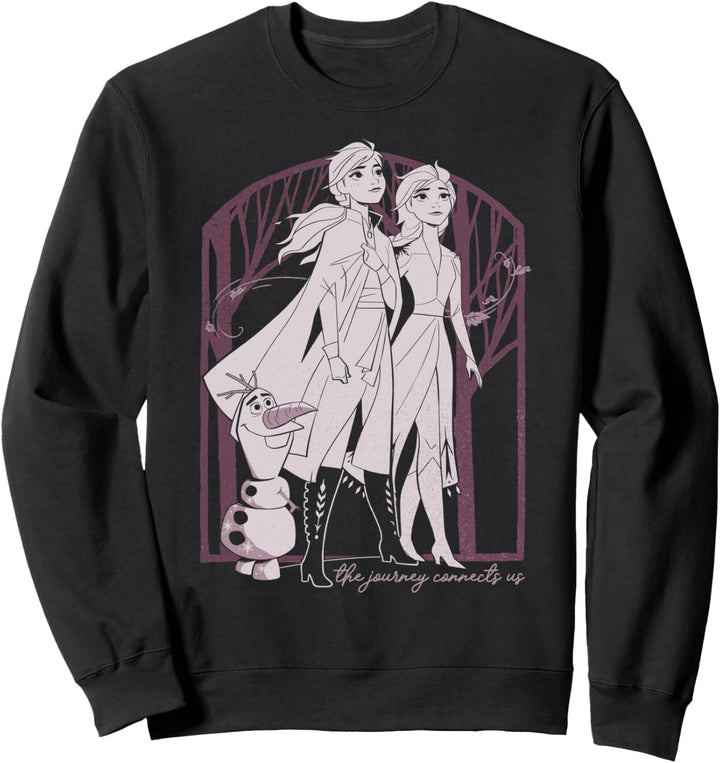 Disney Frozen 2 Anna Elsa & Olaf The Journey Connects Us Sweatshirt