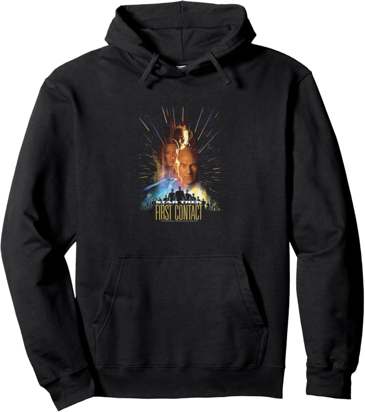 Star Trek: The Next Generation First Contact Poster Pullover Hoodie