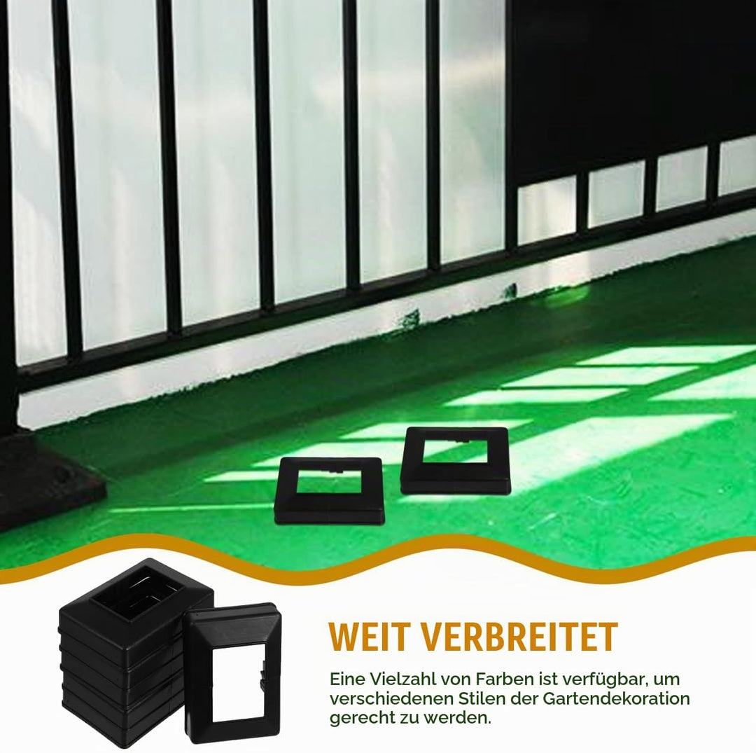 Pfostenrock Quadratische Zaunpfostenkappe 4.13X2.95X1.10 Zoll Kunststoff Säulenverkleidung Für Balko