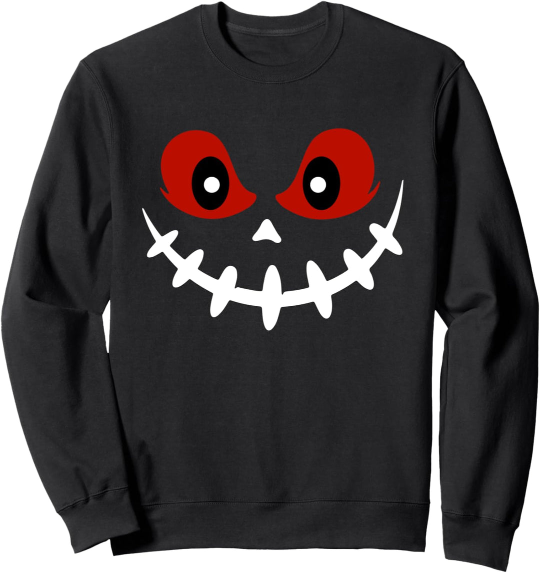 Halloween Verkleidung Kürbis Skelett Gruselmonster Fasching Sweatshirt