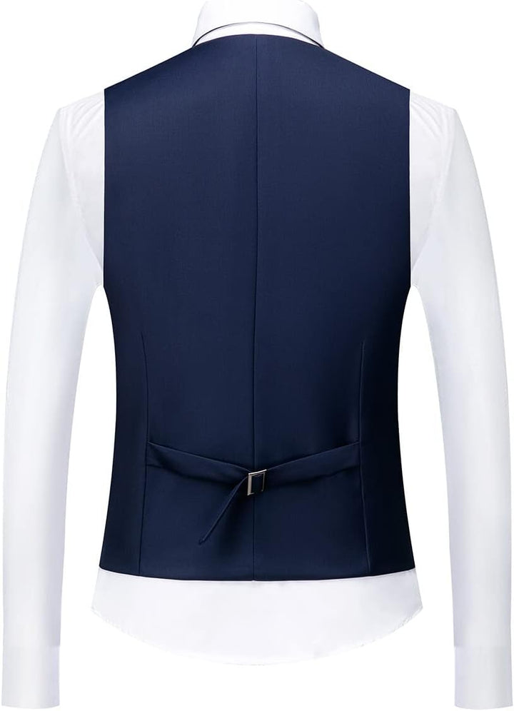 Allthemen Anzug Herren Anzug 3 Teilig Slim FIt EIN Knopf Anzüge Hochzeit Buisness Sakko Weste Hose 3