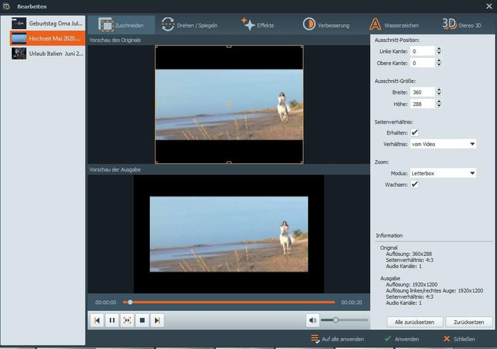 Video Converter Ultimate - 3 USER Lizenz - Videos konvertieren, bearbeiten, drehen für Windows 11, 1