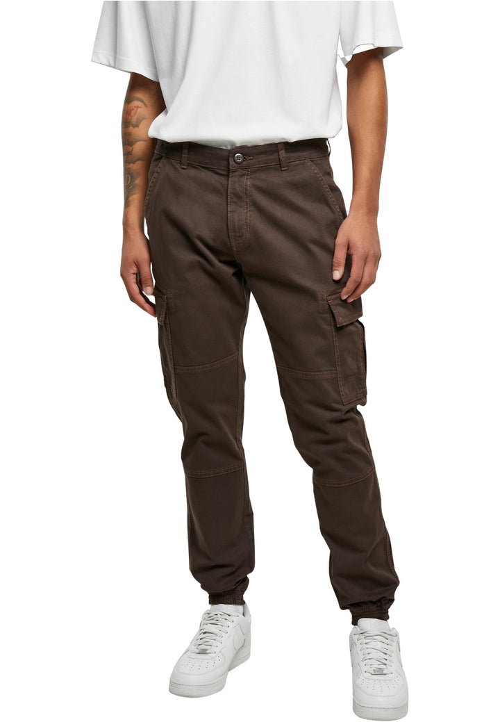 Urban Classics Herren Washed Cargo Twill Jogging Pants, Männer Cargo Hose, erhältlich in vielen vers