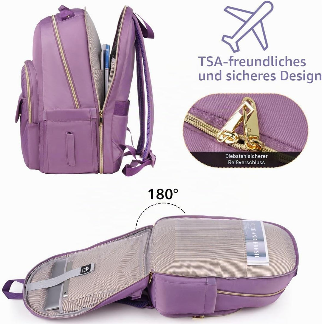 Schulrucksack Mädchen Teenager Laptop Rucksack Damen,Schulranzen Frauen Schule für Universität Studi