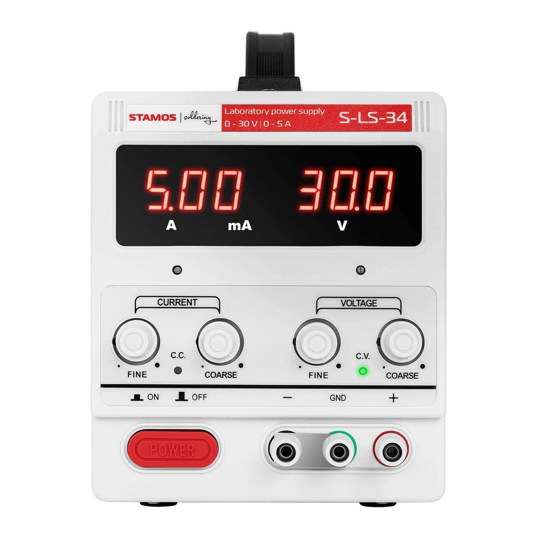 Stamos Soldering S-LS-34 Labornetzgerät regelbar Labornetzteil Netzgerät Netzteil Trafo 0-30 V 5 A 2