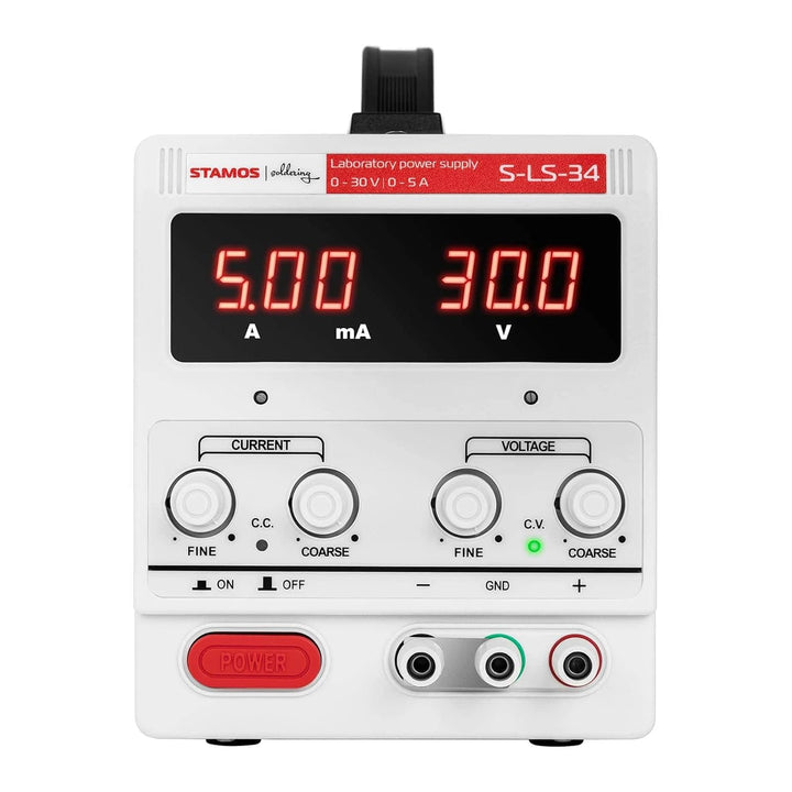 Stamos Soldering S-LS-34 Labornetzgerät regelbar Labornetzteil Netzgerät Netzteil Trafo 0-30 V 5 A 2