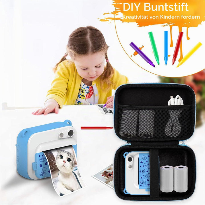 Leayjeen Kinderkamera Sofortbildkamera Tasche Schutzhülle kompatibel mit uleway/Hiievpu/NUOTUN/GREEN