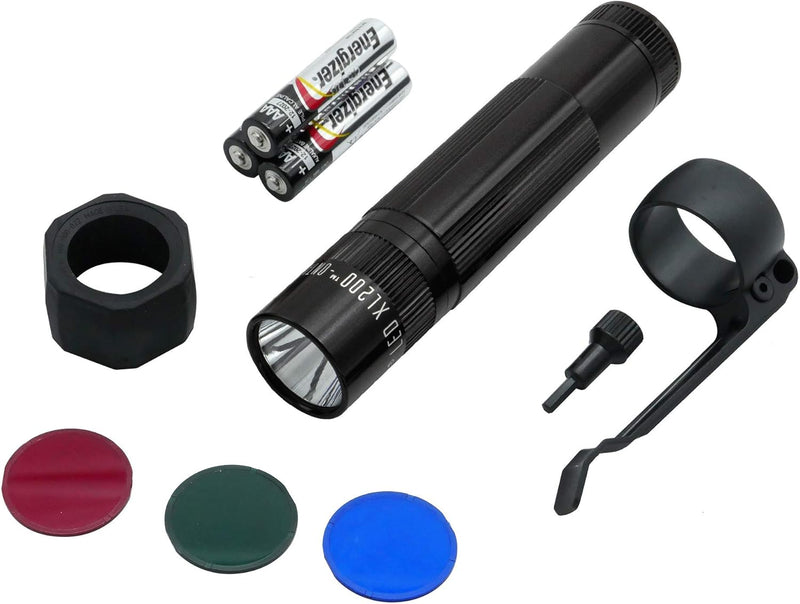 MAGLITE XL200 LED 3 AAA Schwarz Tactical Combo Pack, Schwarz Tactical Combo Pack