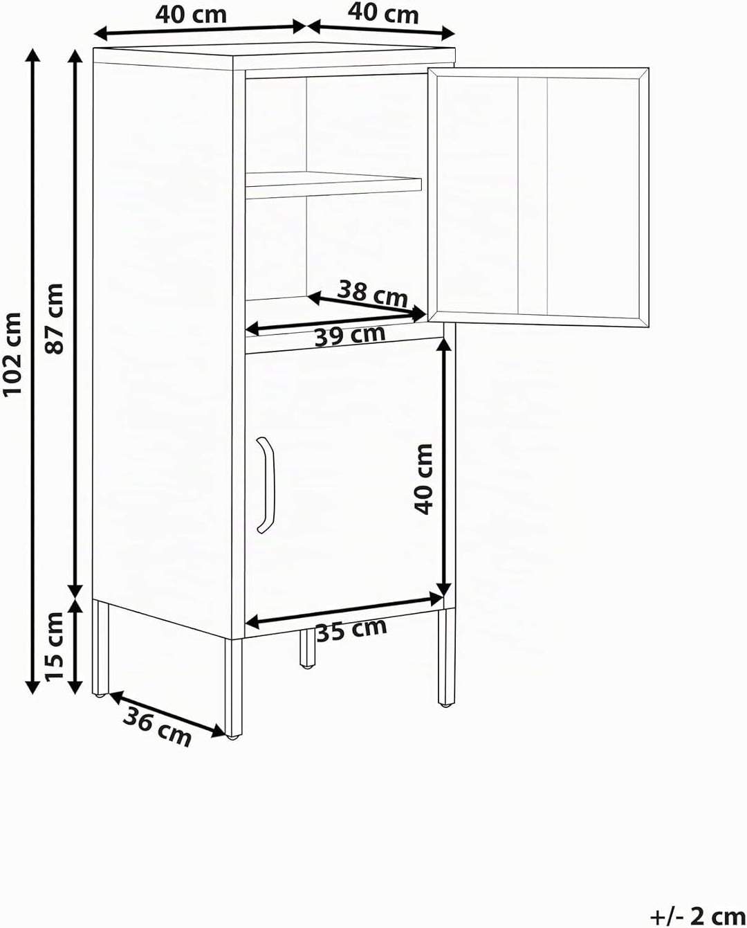 Aktenschrank mit 2 Türen 4 Ablagefächern Stahl grün Industrie Stil Huron