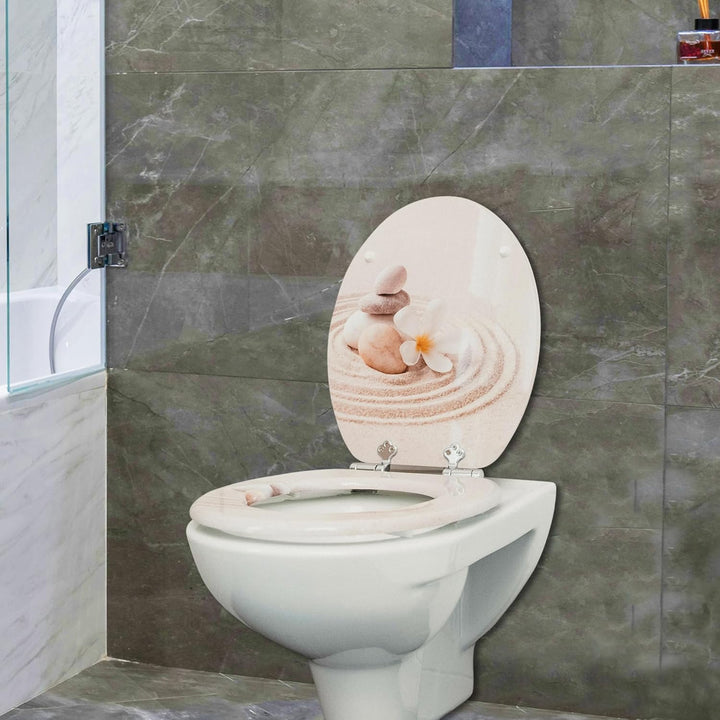 Benkstein Premium WC-Deckel, antibakteriell, bedruckter Toilettensitz – Duroplast-Toilettendeckel mi