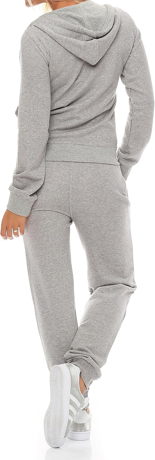 Gennadi Hoppe Damen Jogginganzug - Stilvoller Sportanzug & Trainingsanzug 3XL hell grau, 3XL hell gr