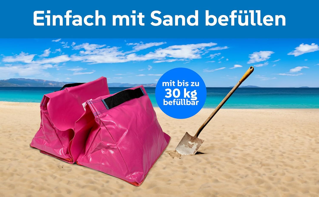 Callieway Premium Dog Agility Tunnel Stützsandsack (Doppelpack) mit Anti-Rutschsystem für Agility Tu