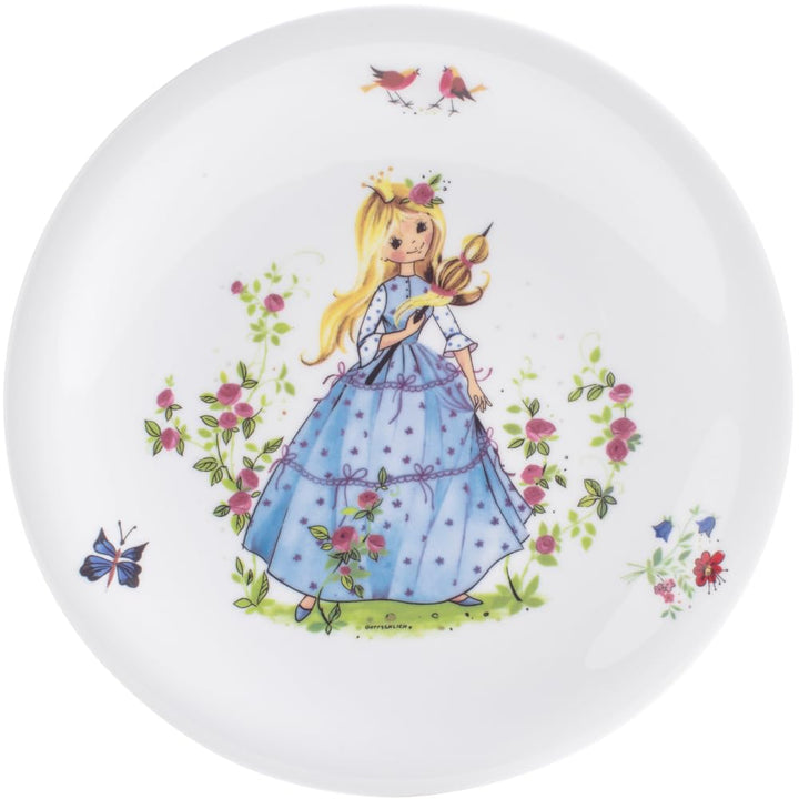 KAHLA 323460A50849C Kids Frühstücksteller 21,5 cm Dornröschen | Frühstücksteller mit Dornröschen Des