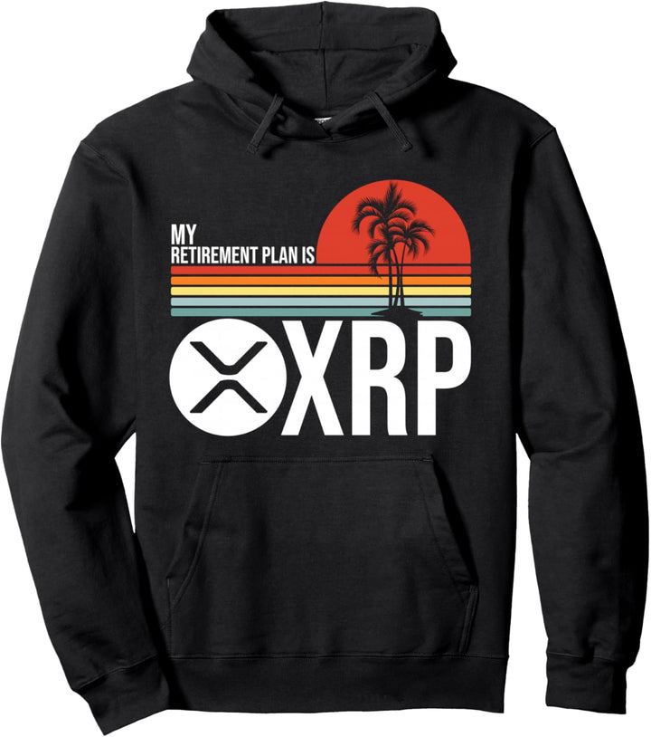 Mein Ruhestandsplan ist Ripple, Retro Hodl XRP Token Münze Pullover Hoodie