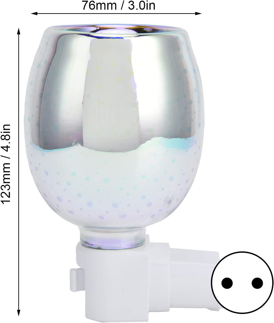 Wax Melts Warmer Plug in Wall Glass Electric Wax Melter Warmer Star Night Light mit Wachsbrenner für