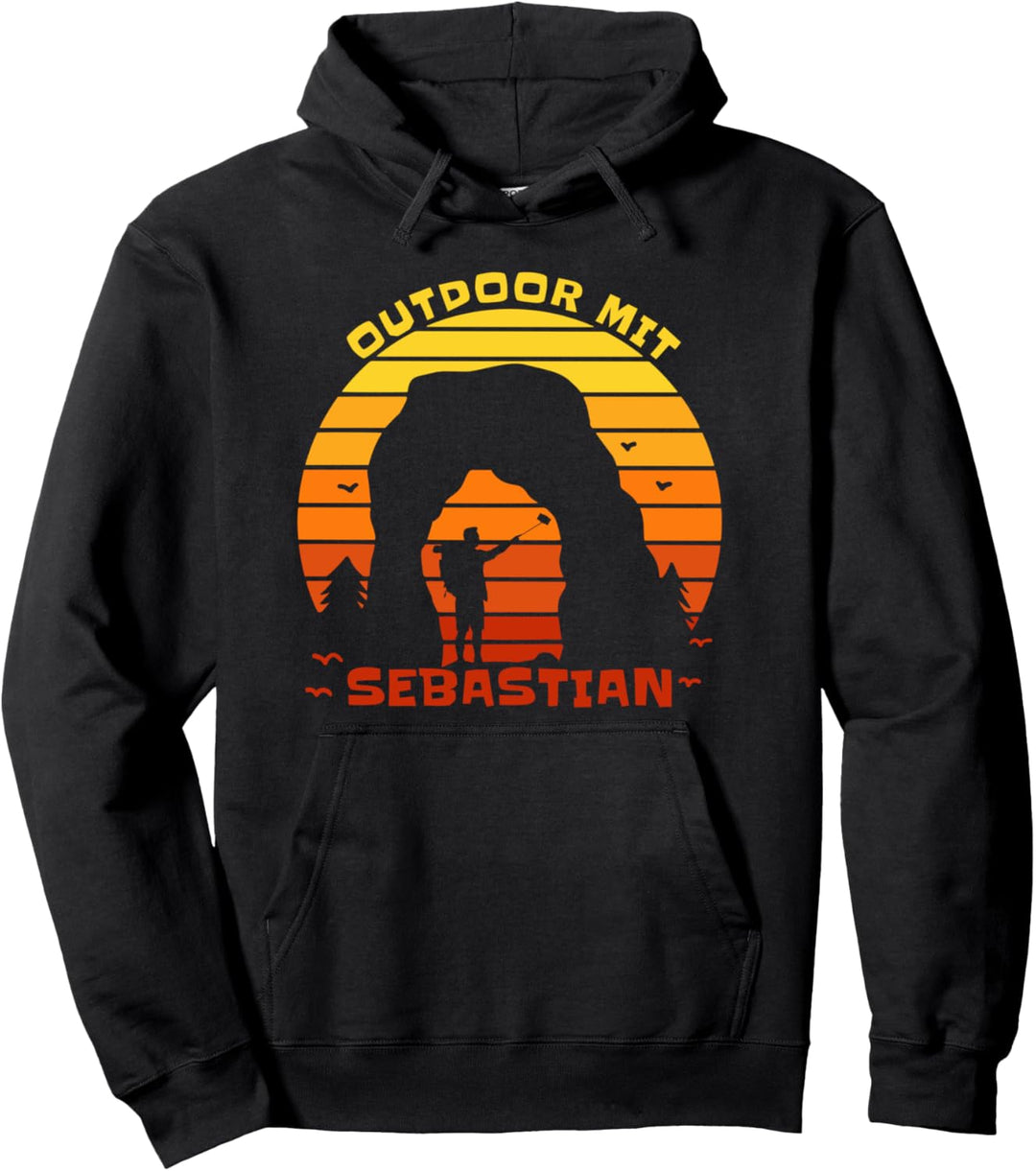 Wanderung in den Sonnenuntergang Wander Pullover Hoodie