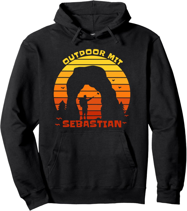 Wanderung in den Sonnenuntergang Wander Pullover Hoodie