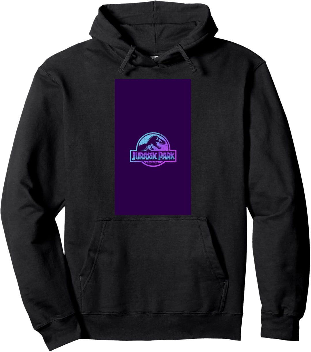 Jurassic Park Blue & Purple Fossil Logo Pullover Hoodie