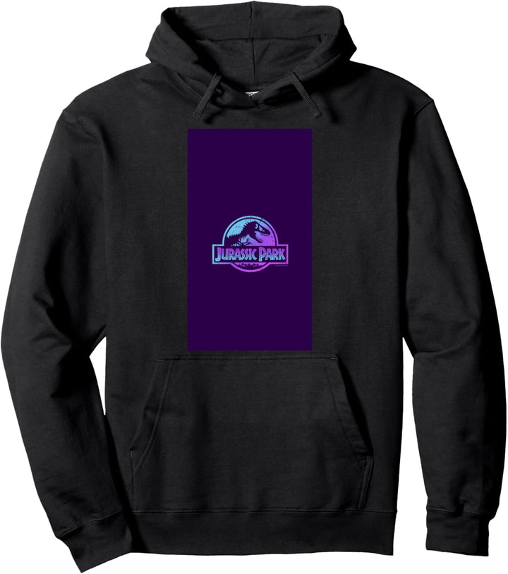 Jurassic Park Blue & Purple Fossil Logo Pullover Hoodie