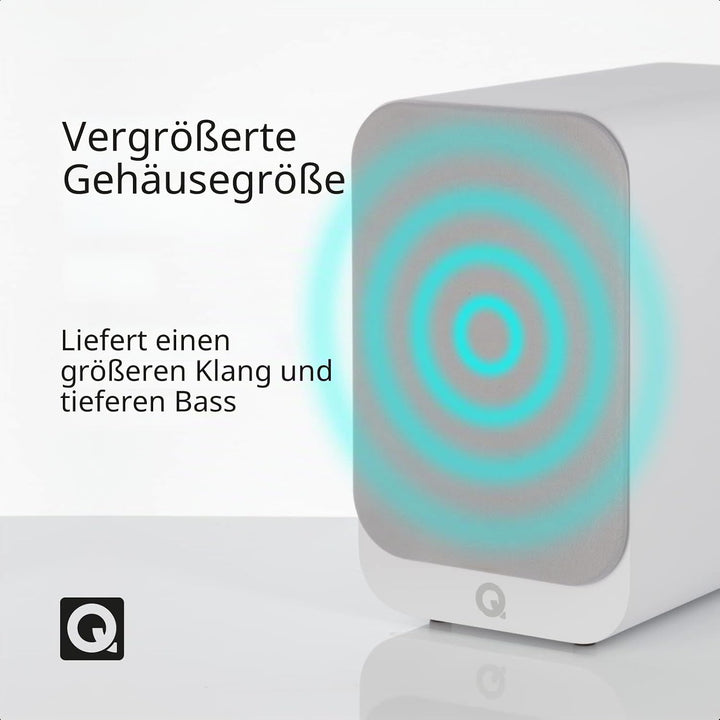 Q Acoustics Regallautsprecher Q 3010 I Weiss (Paar) BYS/207, BYS/207