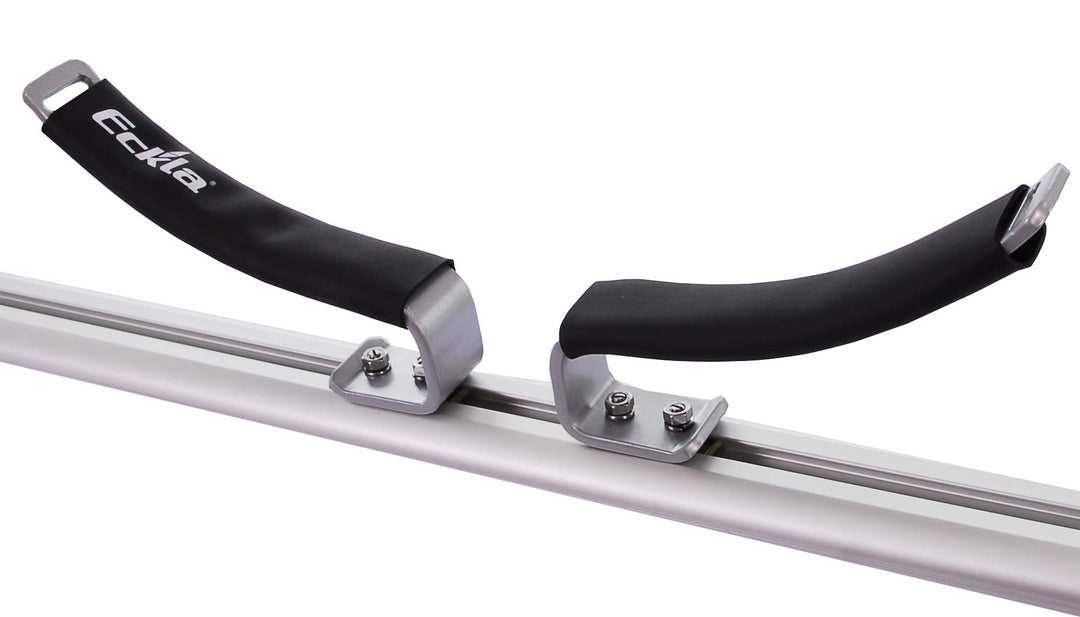 Eckla 78984 Flach-Ovalbügel für Dachträger, Stahl (4 Stück), für T-Nutensystem