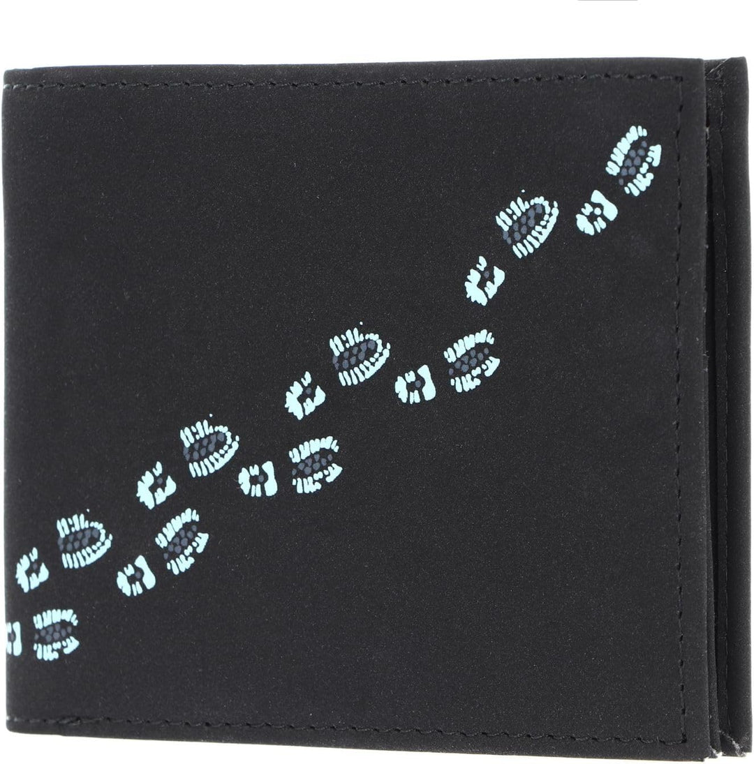 Oxmox New Cryptan Geldbörse 12 cm Footsteps (Schwarz), Footsteps (Schwarz)
