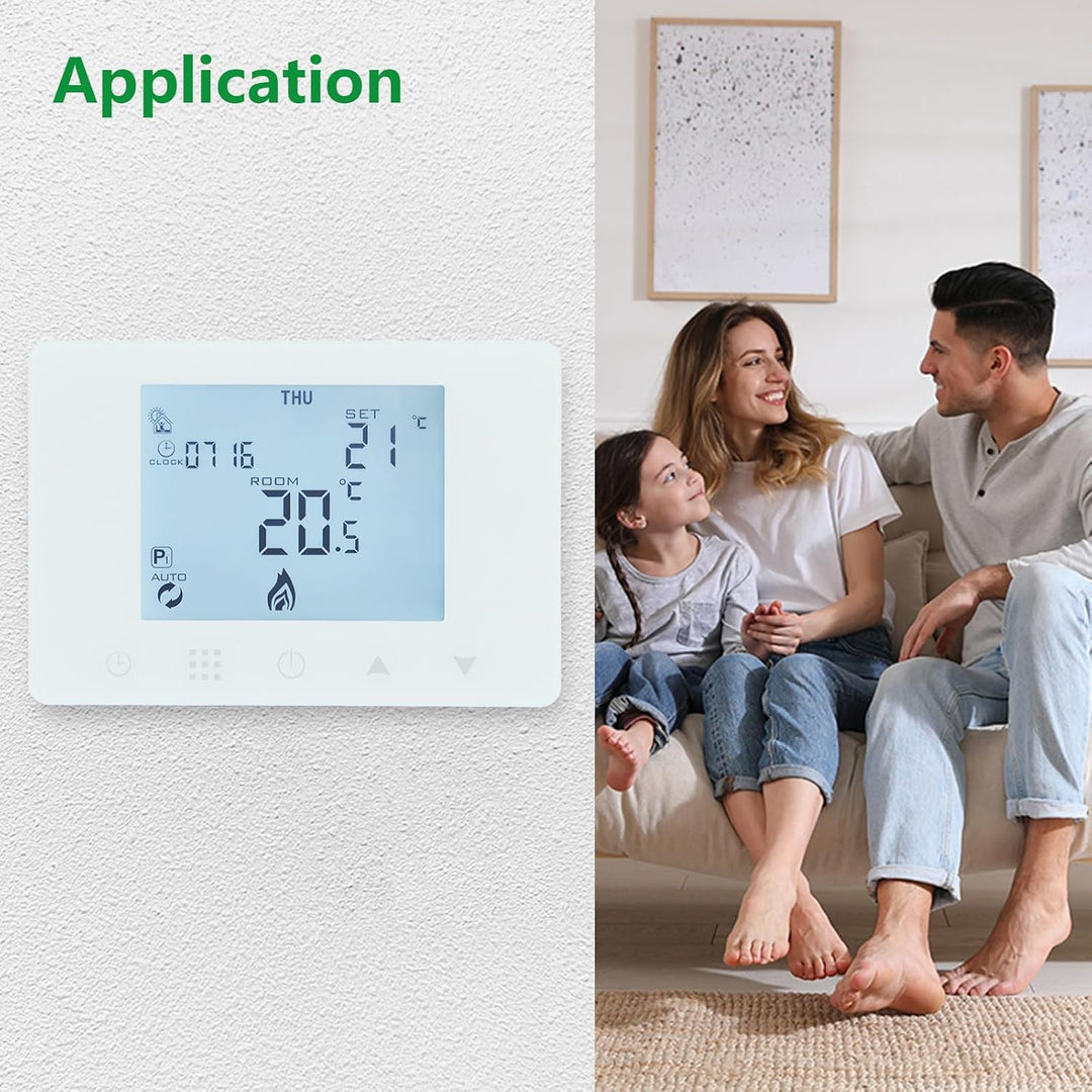 Wengart Batterie-Thermostat WG09BW für Gastherme & Kessel – Potentialfreier Schaltkontakt (COM/NO/NC