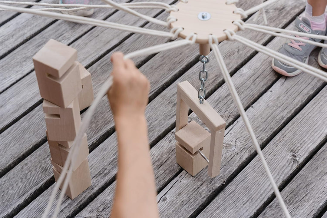 waelderspielzeug Kinder-Fröbelturm - Teamspiel für Kleinkinder von 4 bis 7 Jahren - das Original aus