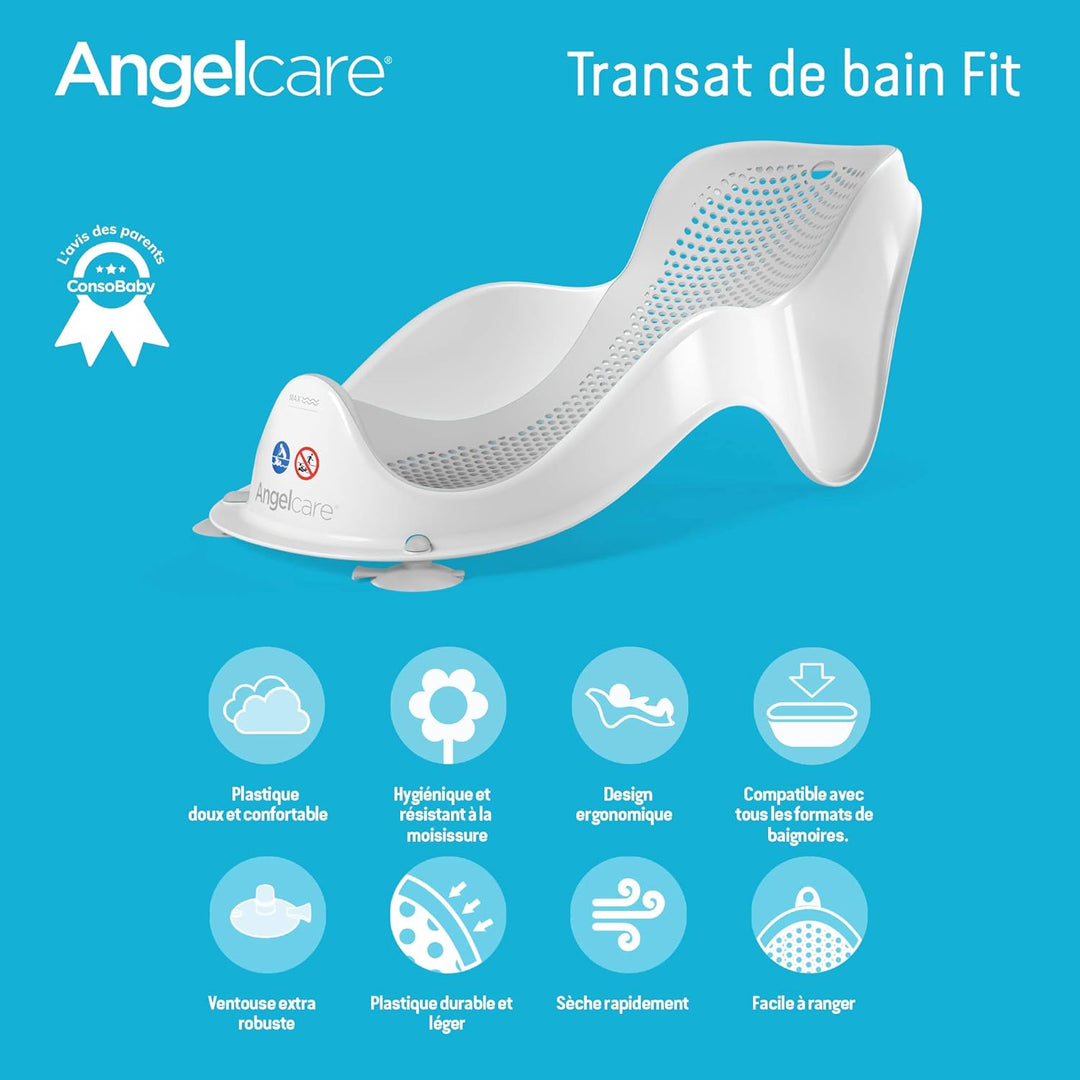 Angelcare Baby-Badeliege, Blau Rosa, Rosa