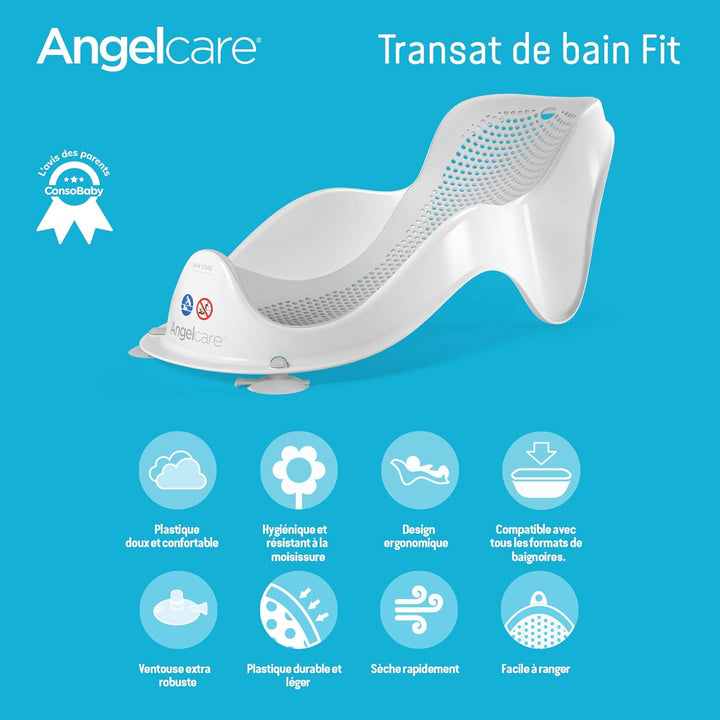 Angelcare Baby-Badeliege, Blau Rosa, Rosa