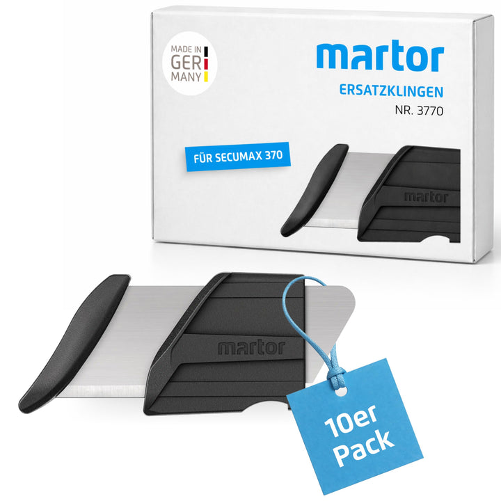 MARTOR 10 x Ersatzklingen für Sicherheitsmesser/Cuttermesser SECUMAX 370 10x Klingen, 10x Klingen
