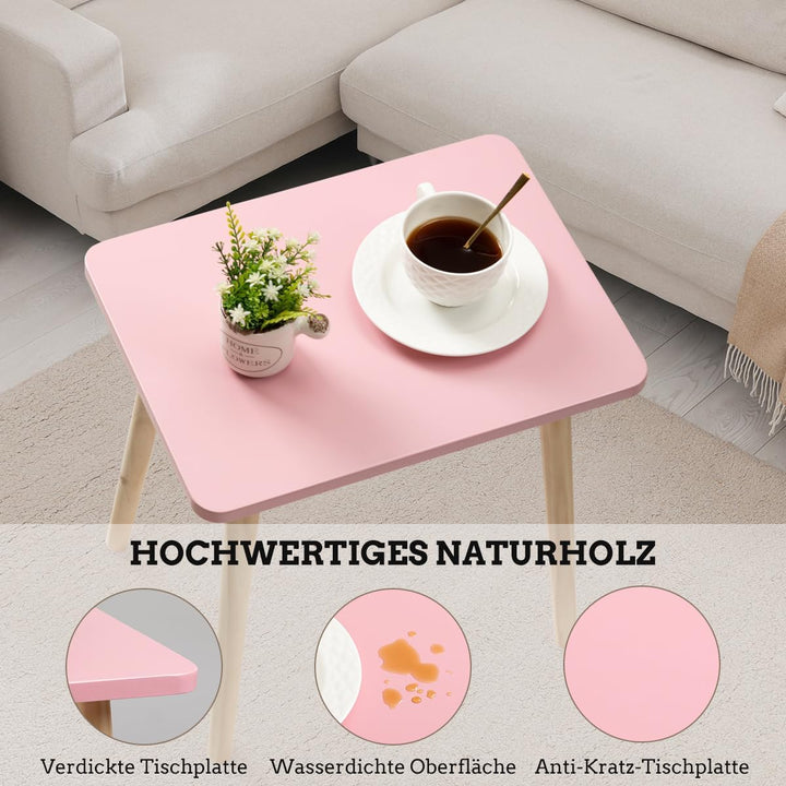 FORAOFUR Beistelltisch, Kleiner Beistelltisch, Akzenttisch für Wohnzimmer, Schlafzimmer, Balkon, Bür