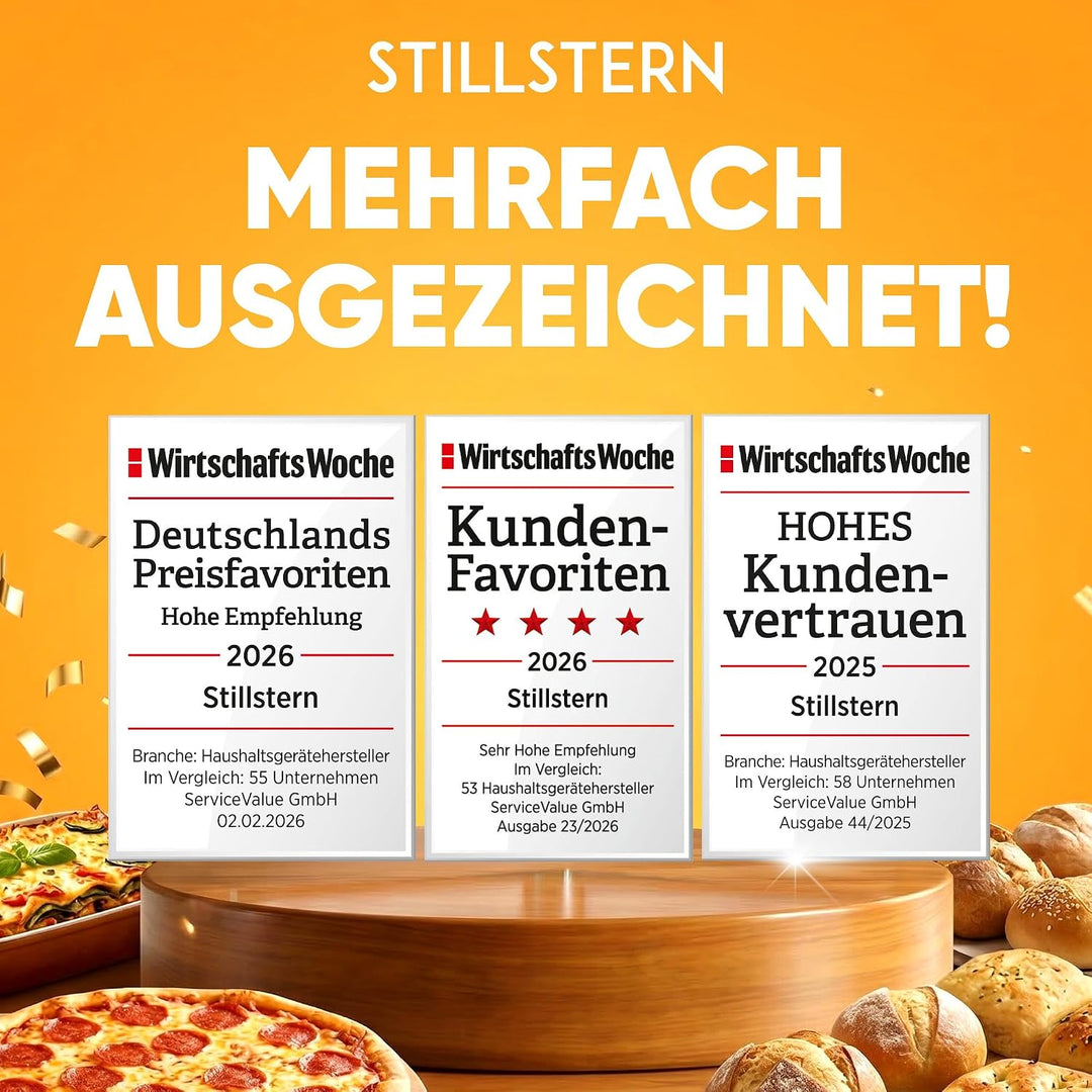 Stillstern Wasserkocher mit Edelstahl Filter [1,7L - 2200W] Wasserkocher mit Präzisionsausguss und A