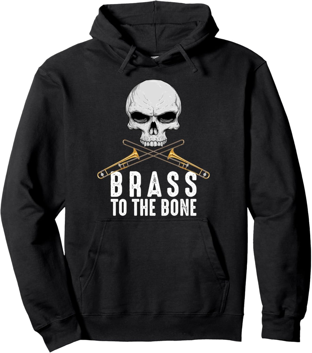 Posaunist Messing To The Bone - Blaskapelle Trombonistentwur Pullover Hoodie