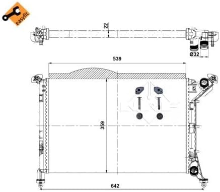 NRF 53969 Kühler, Motorkühlung