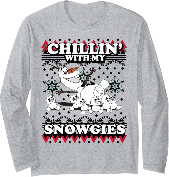 Disney Frozen Olaf Chillin' With Snowgies Langarmshirt